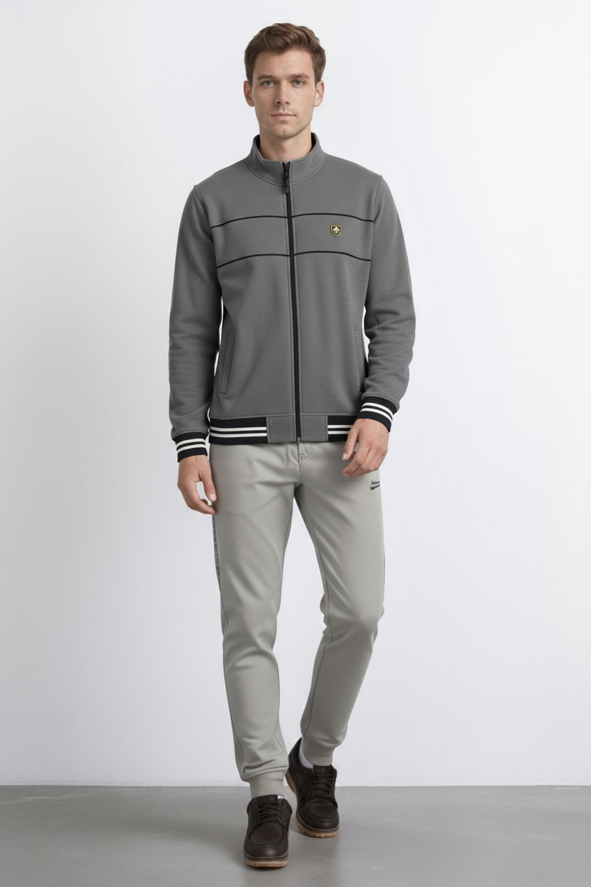 Octave Men Striped Sweatshirt