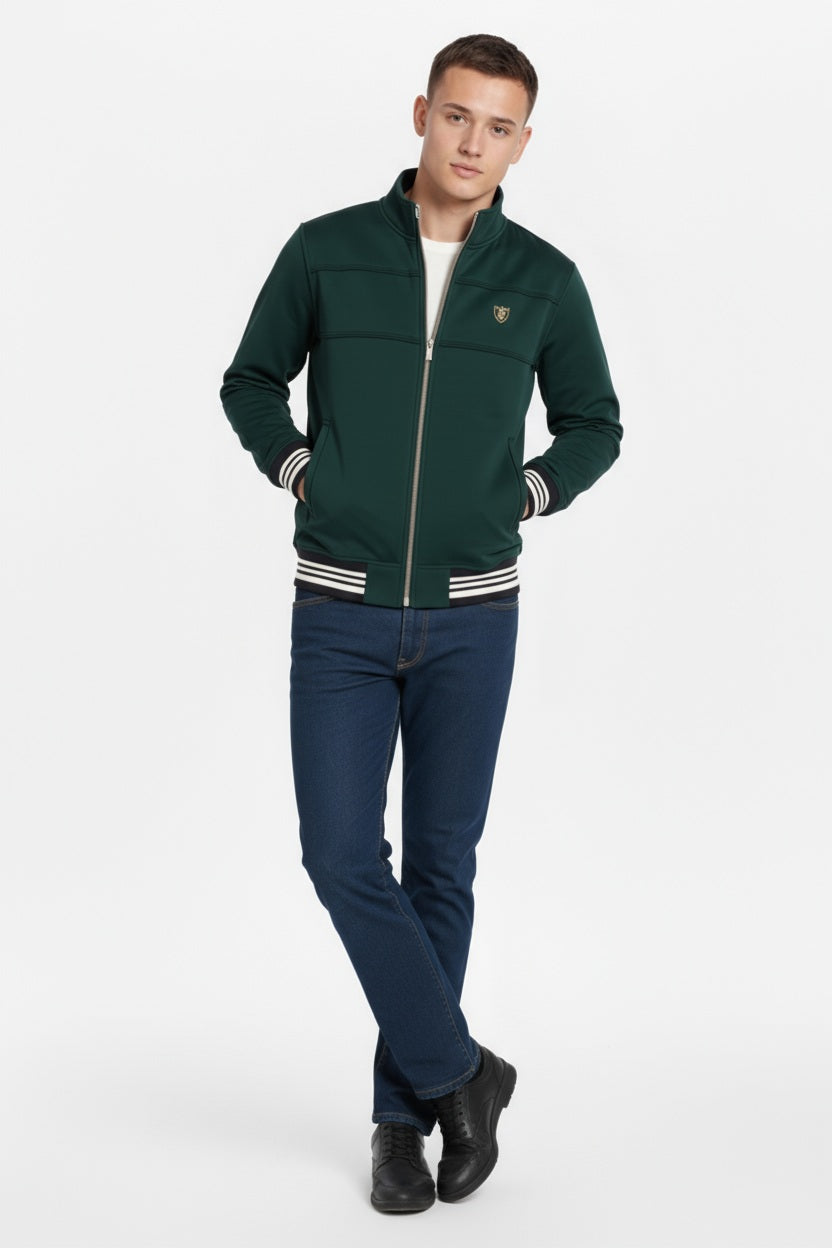Octave Men Solid Mandrain Neck Sweatshirt