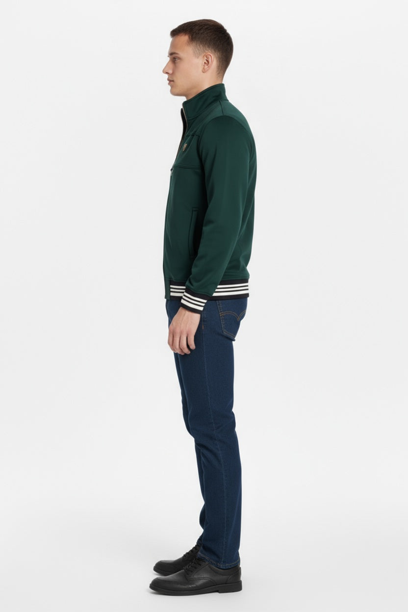 Octave Men Solid Mandrain Neck Sweatshirt