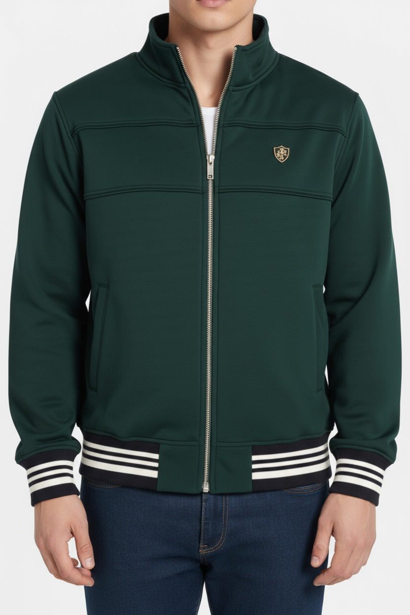 Octave Men Solid Mandrain Neck Sweatshirt