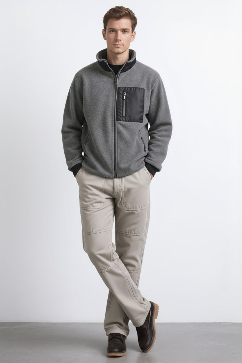 Octave Men Solid Mandrain Neck Sweatshirt
