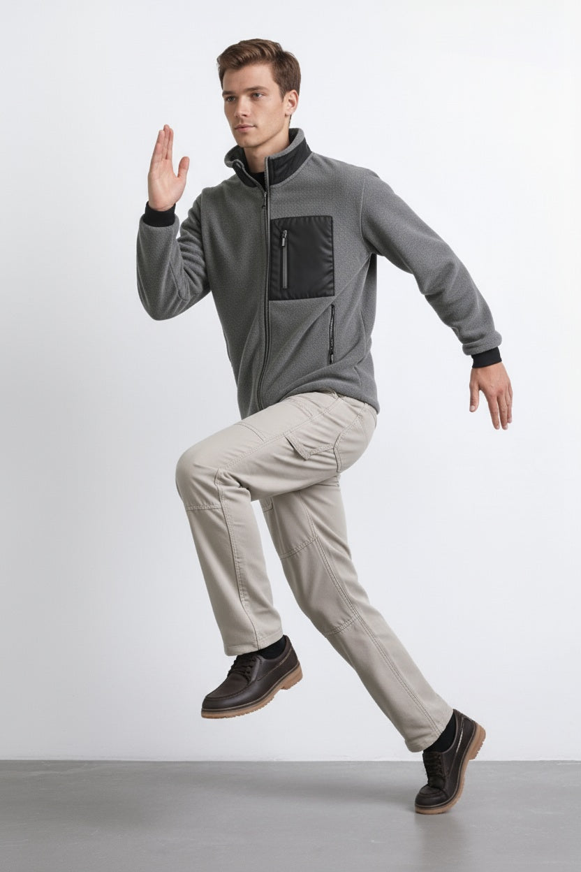 Octave Men Solid Mandrain Neck Sweatshirt