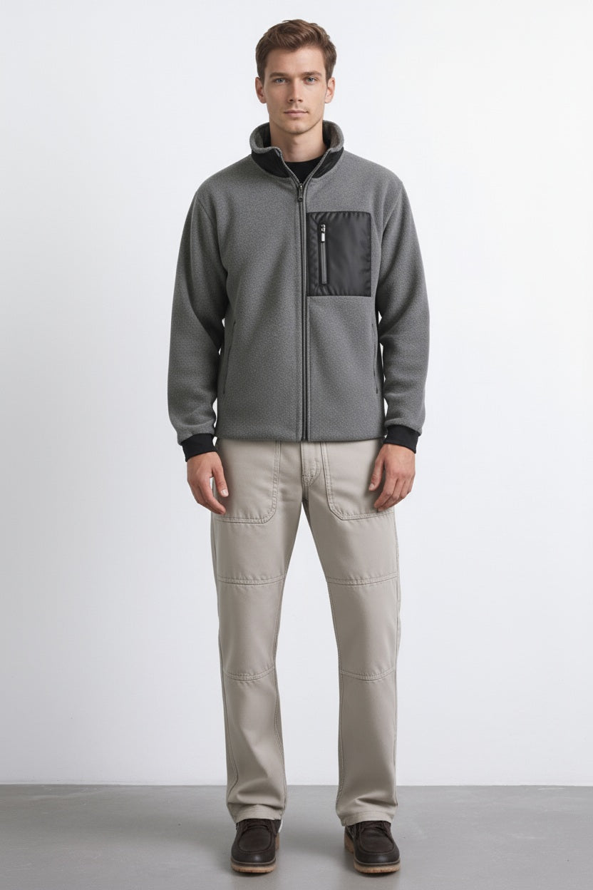 Octave Men Solid Mandrain Neck Sweatshirt