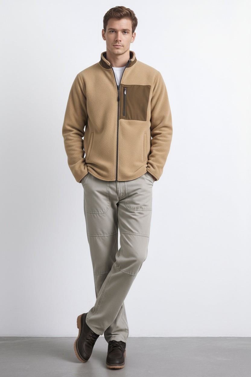Octave Men Solid Mandrain Neck Sweatshirt