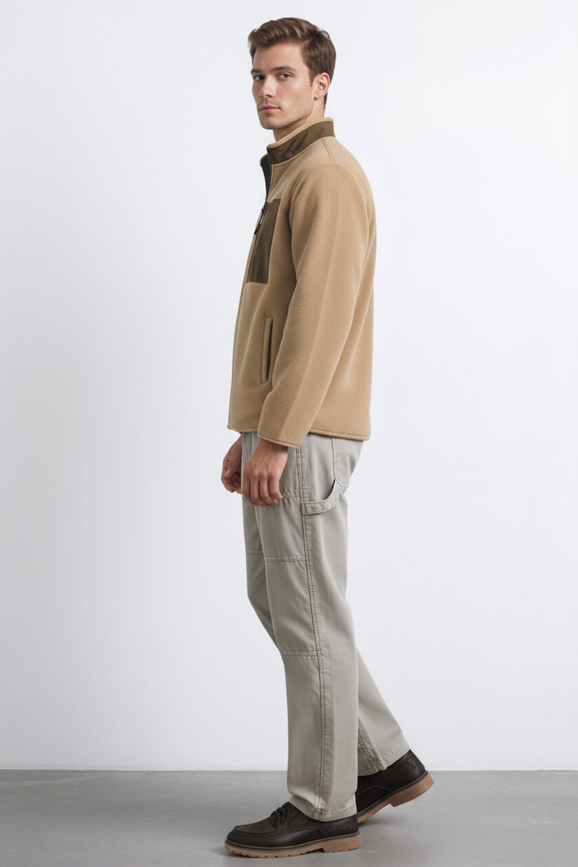 Octave Men Solid Mandrain Neck Sweatshirt