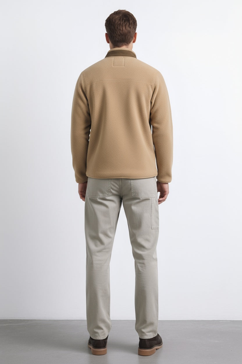 Octave Men Solid Mandrain Neck Sweatshirt