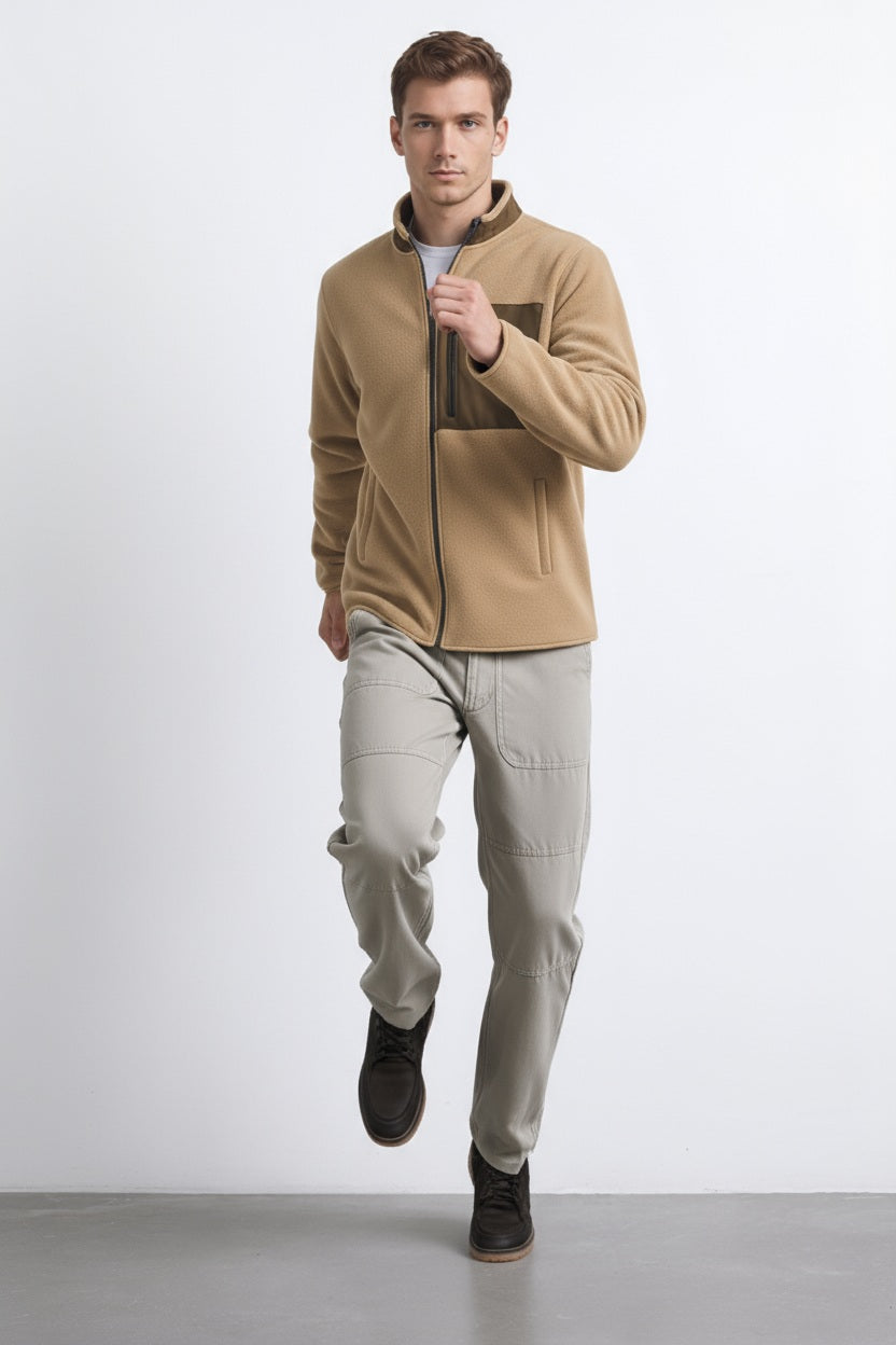 Octave Men Solid Mandrain Neck Sweatshirt