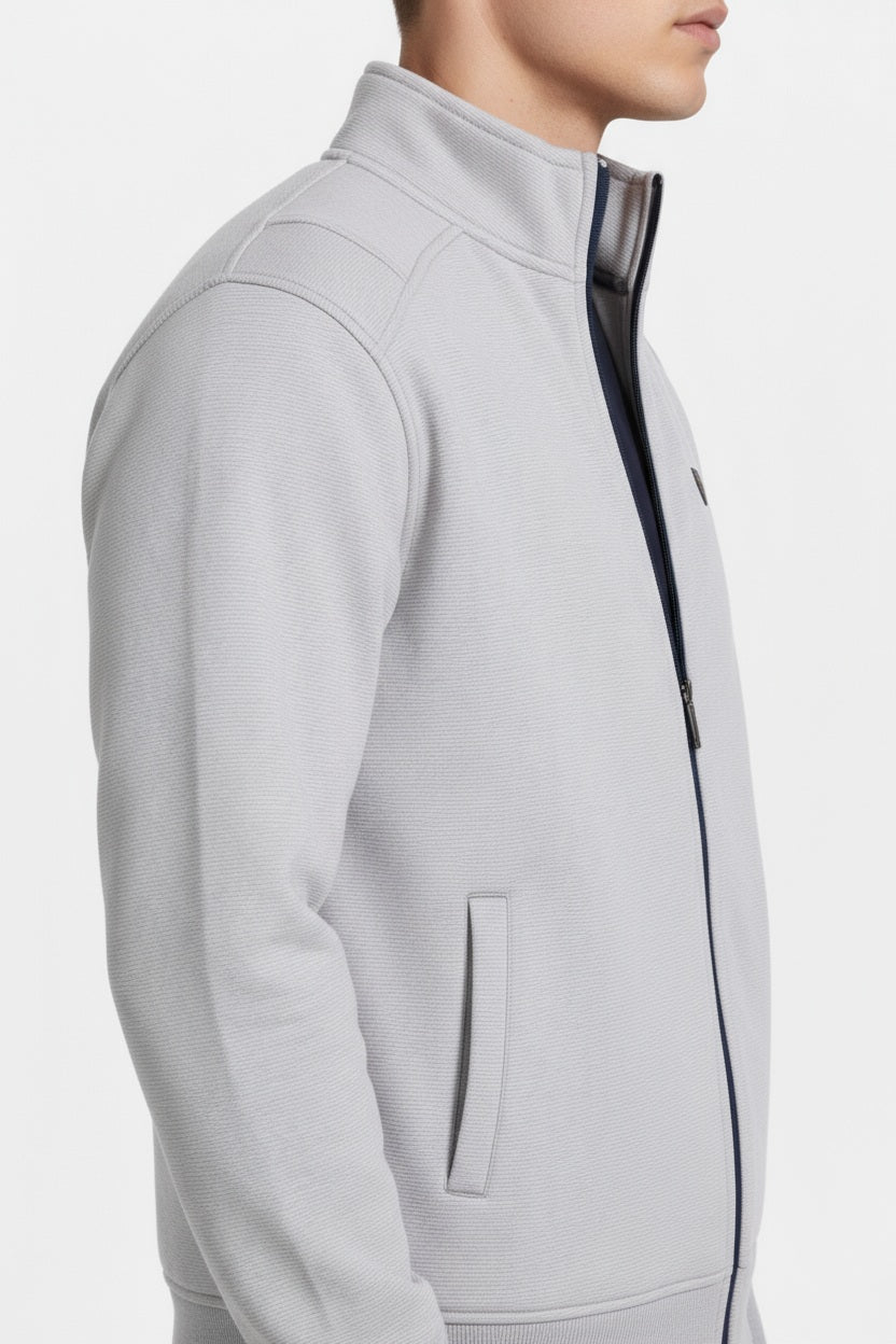 Octave Men Solid Mandrain Neck Sweatshirt