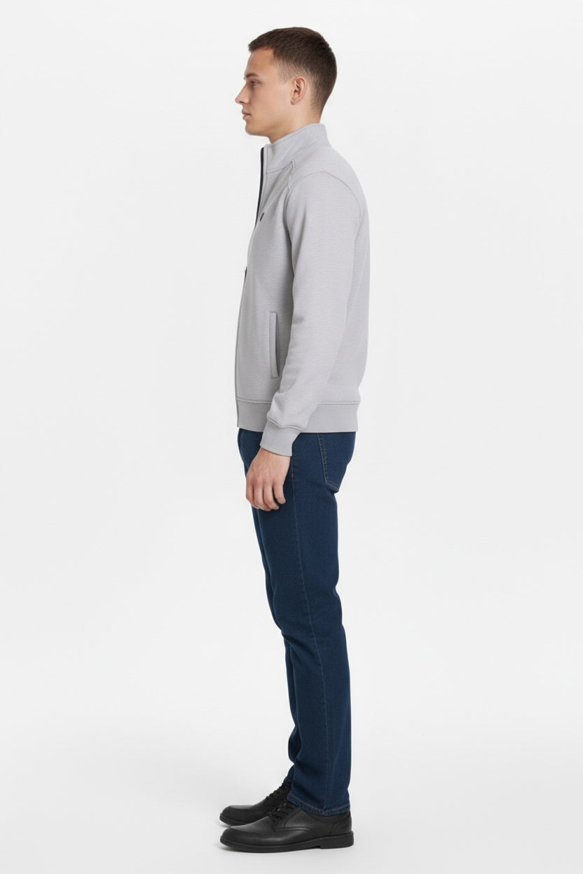 Octave Men Solid Mandrain Neck Sweatshirt