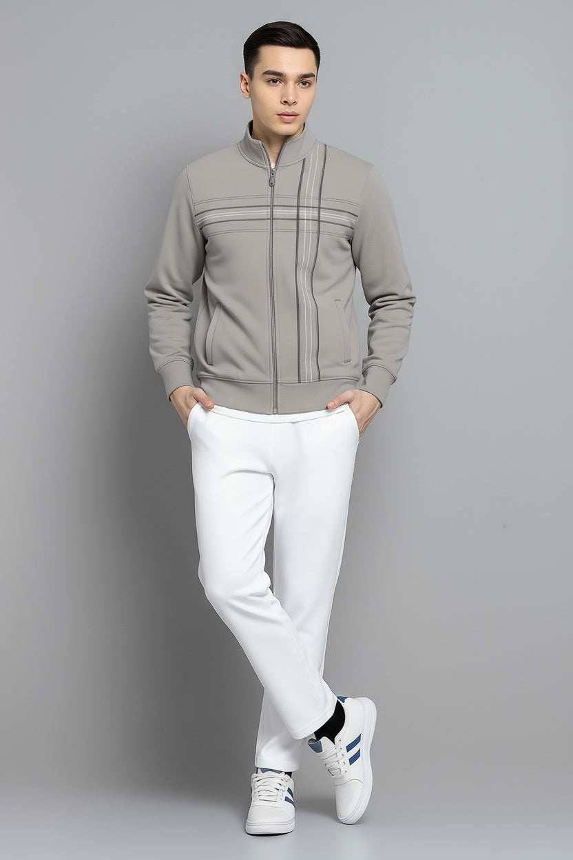 Octave Men Striped Sweatshirt
