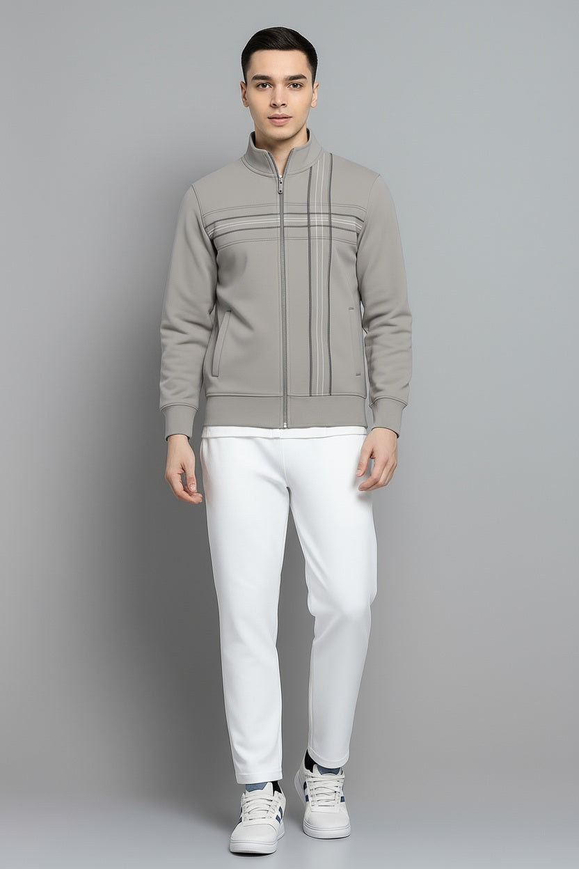 Octave Men Striped Sweatshirt