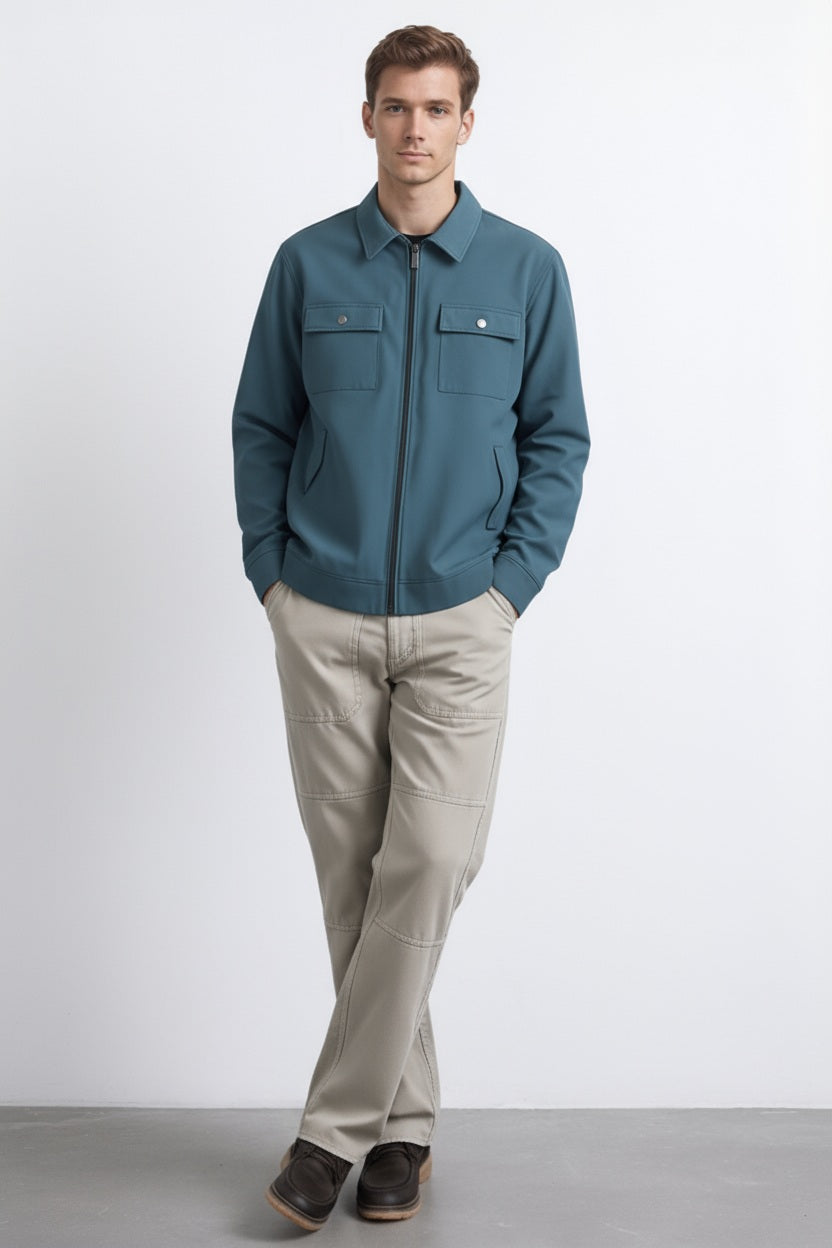 Octave Men Solid Mandrain Neck Sweatshirt