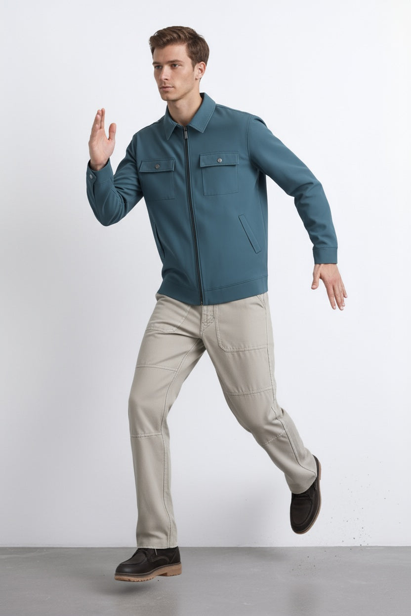 Octave Men Solid Mandrain Neck Sweatshirt