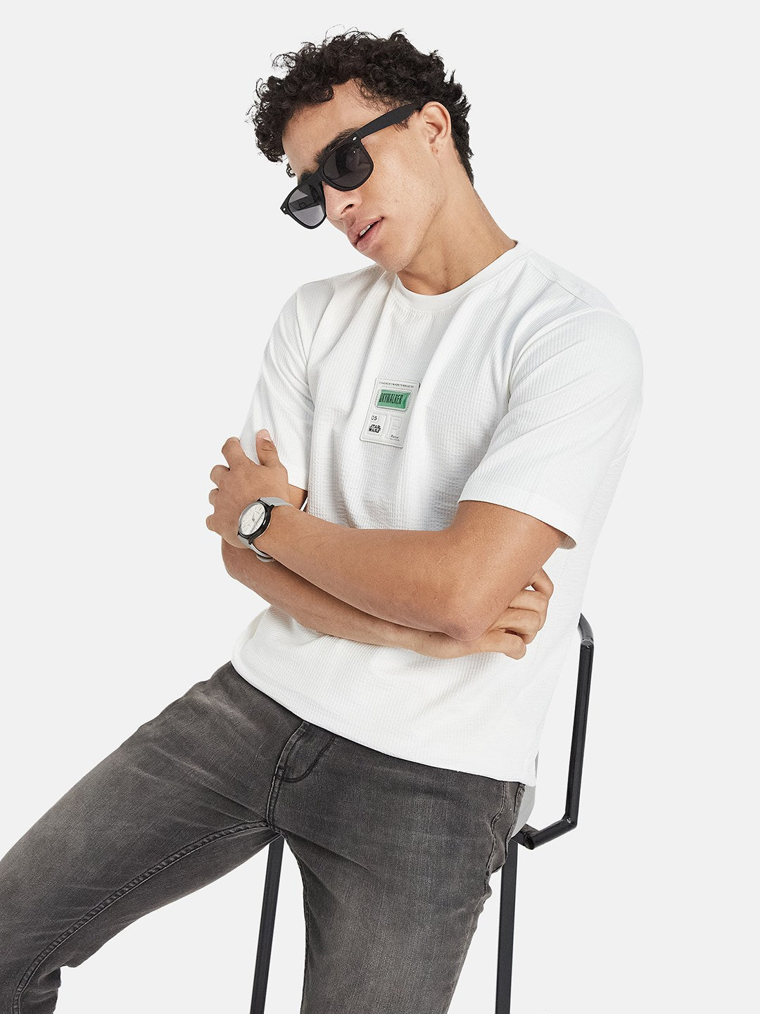 Octave Men Graphic Printed Regular Fit T-shirt