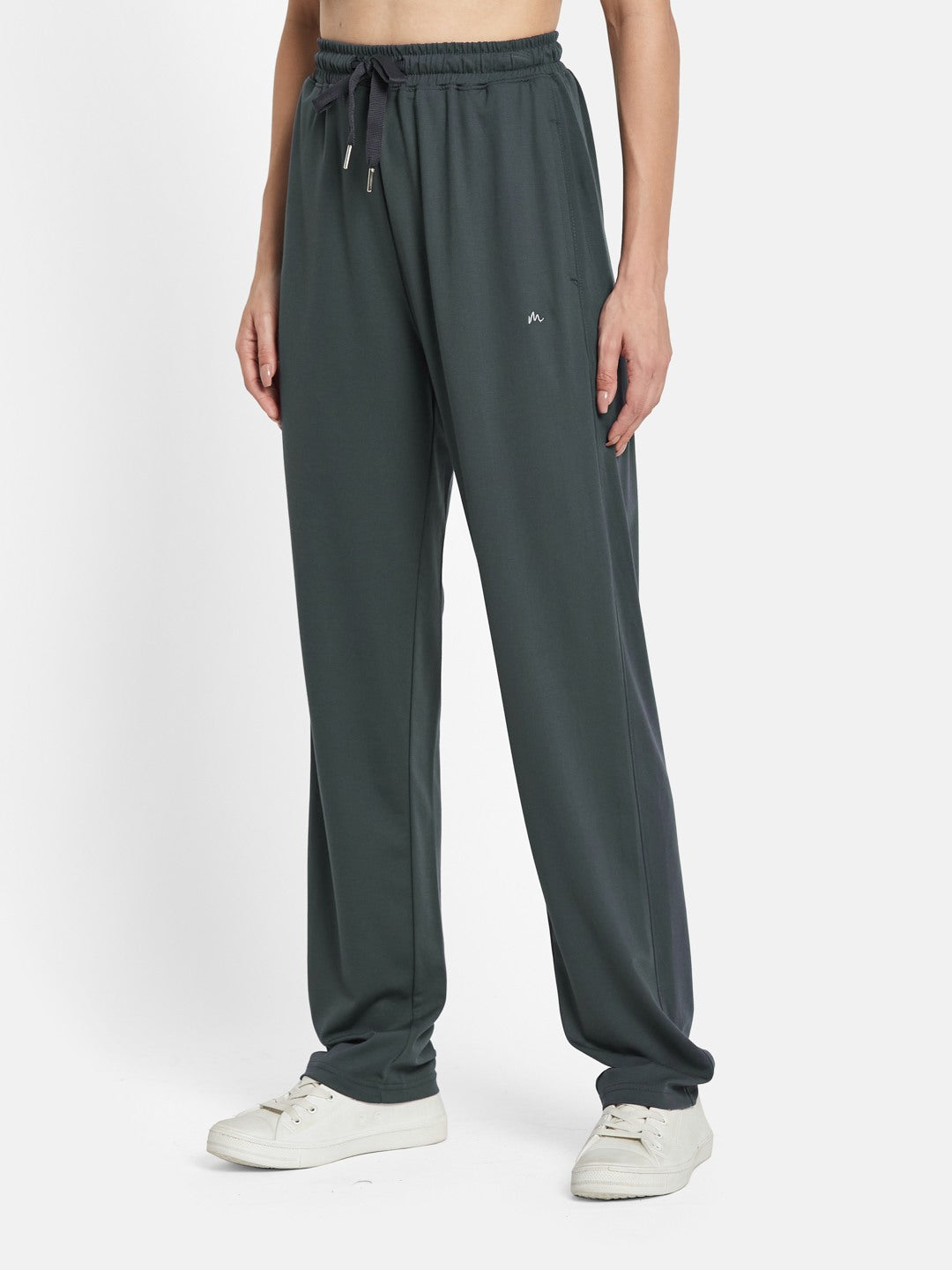 METTLE Women Cotton Grey Track Pants