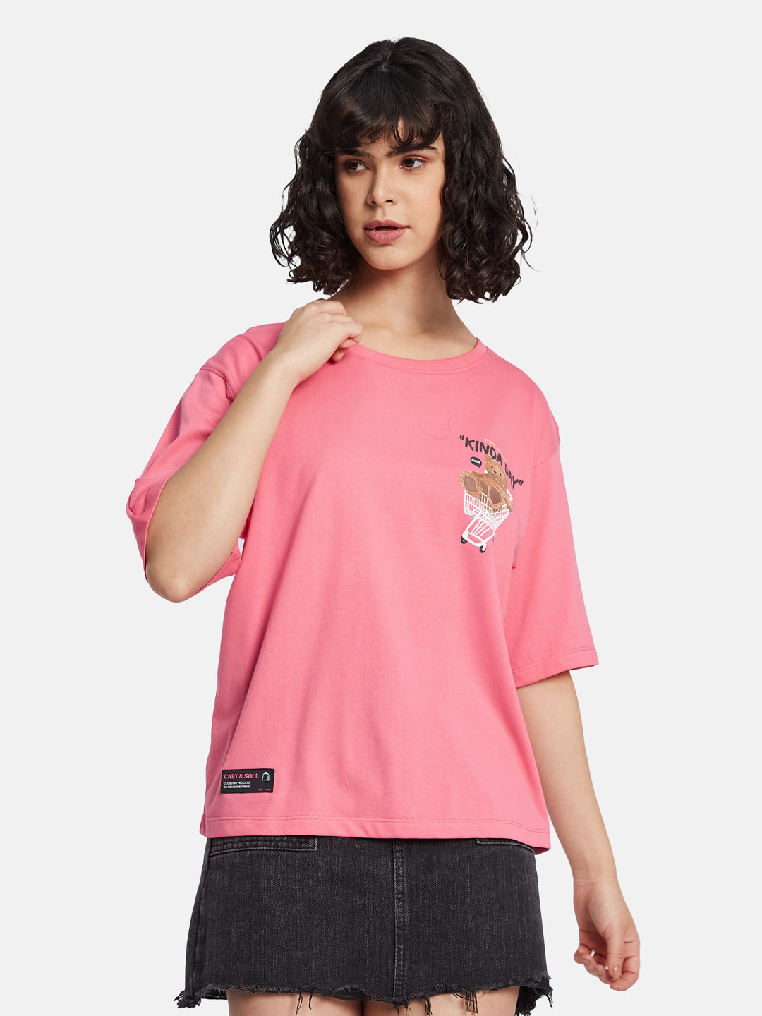 METTLE Women Printed T-shirt