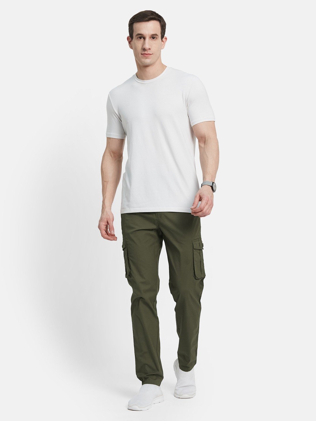 Octave Men Regular Fit Cargos Trousers