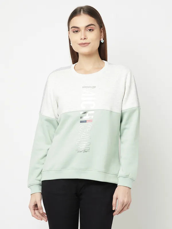 Women Dusty Mint Sweatshirts