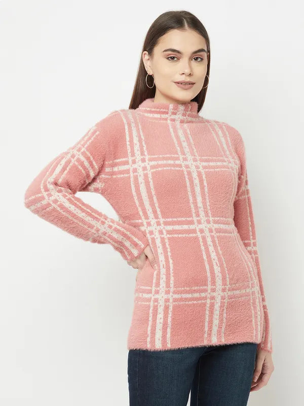 Women Raspberry Sweaters