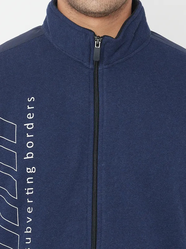 Men Indigo Melange Sweatshirts