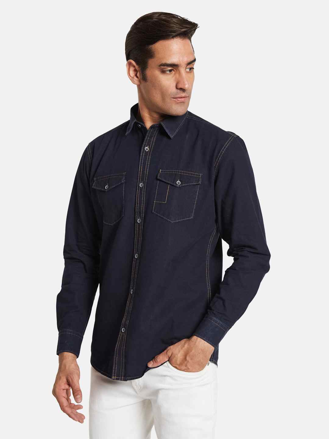 METTLE Men Opaque Casual Shirt