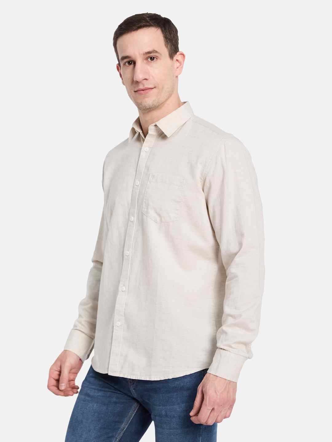 METTLE Men Opaque Casual Shirt