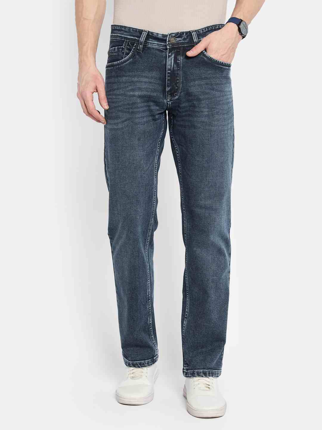 Octave Men Straight Fit Stretchable Jeans