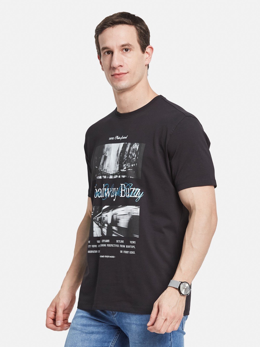 Octave Men Printed T-shirt