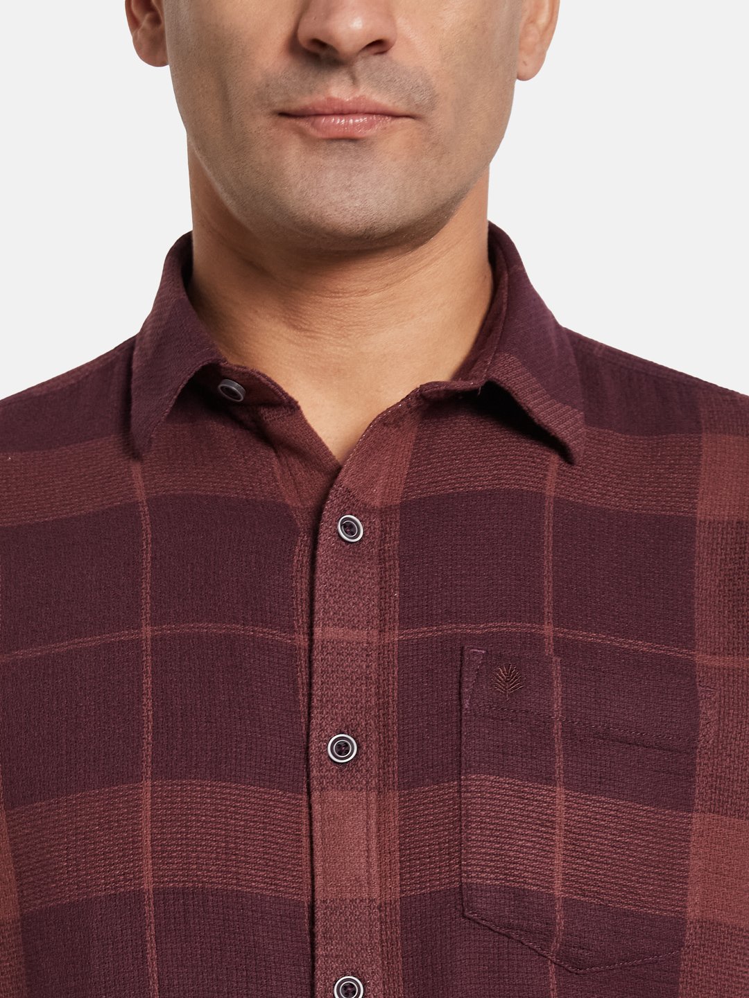 METTLE Men Opaque Checked Casual Shirt