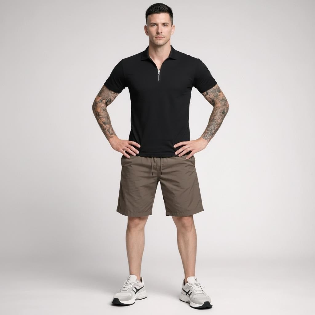 Men Choco Solid Shorts