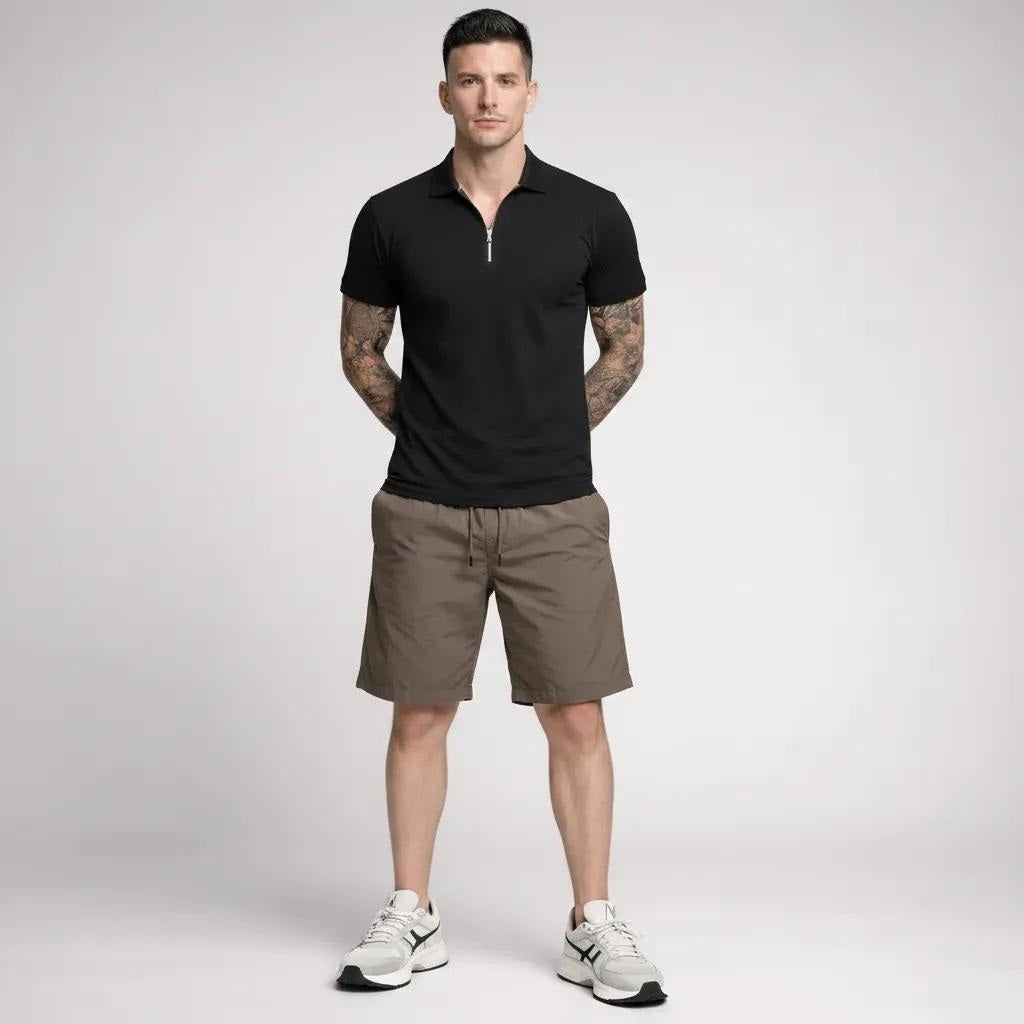Men Choco Solid Shorts