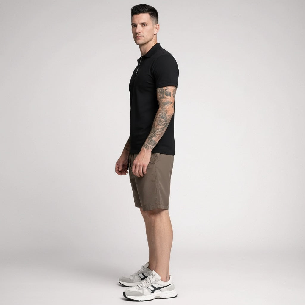 Men Choco Solid Shorts