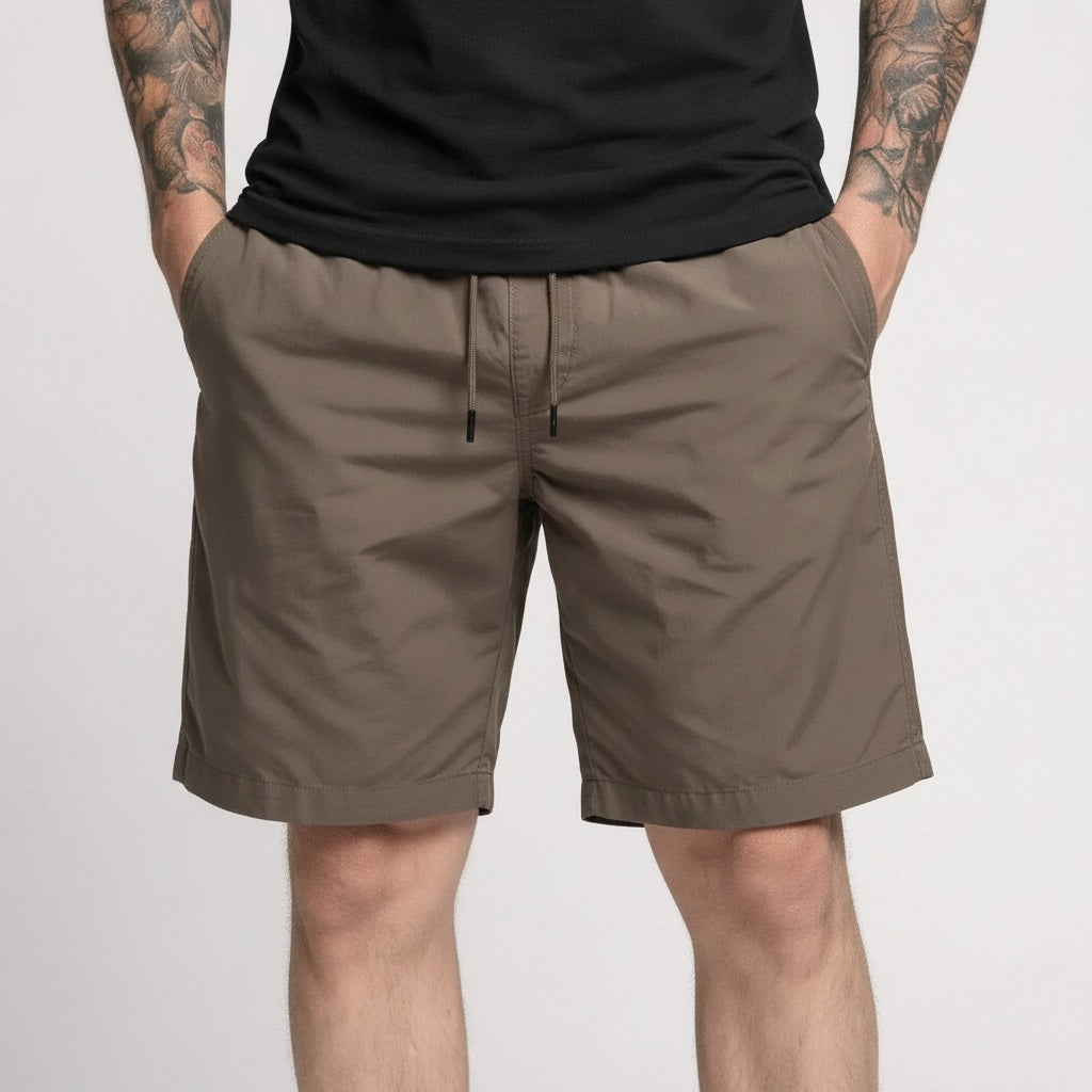 Men Choco Solid Shorts