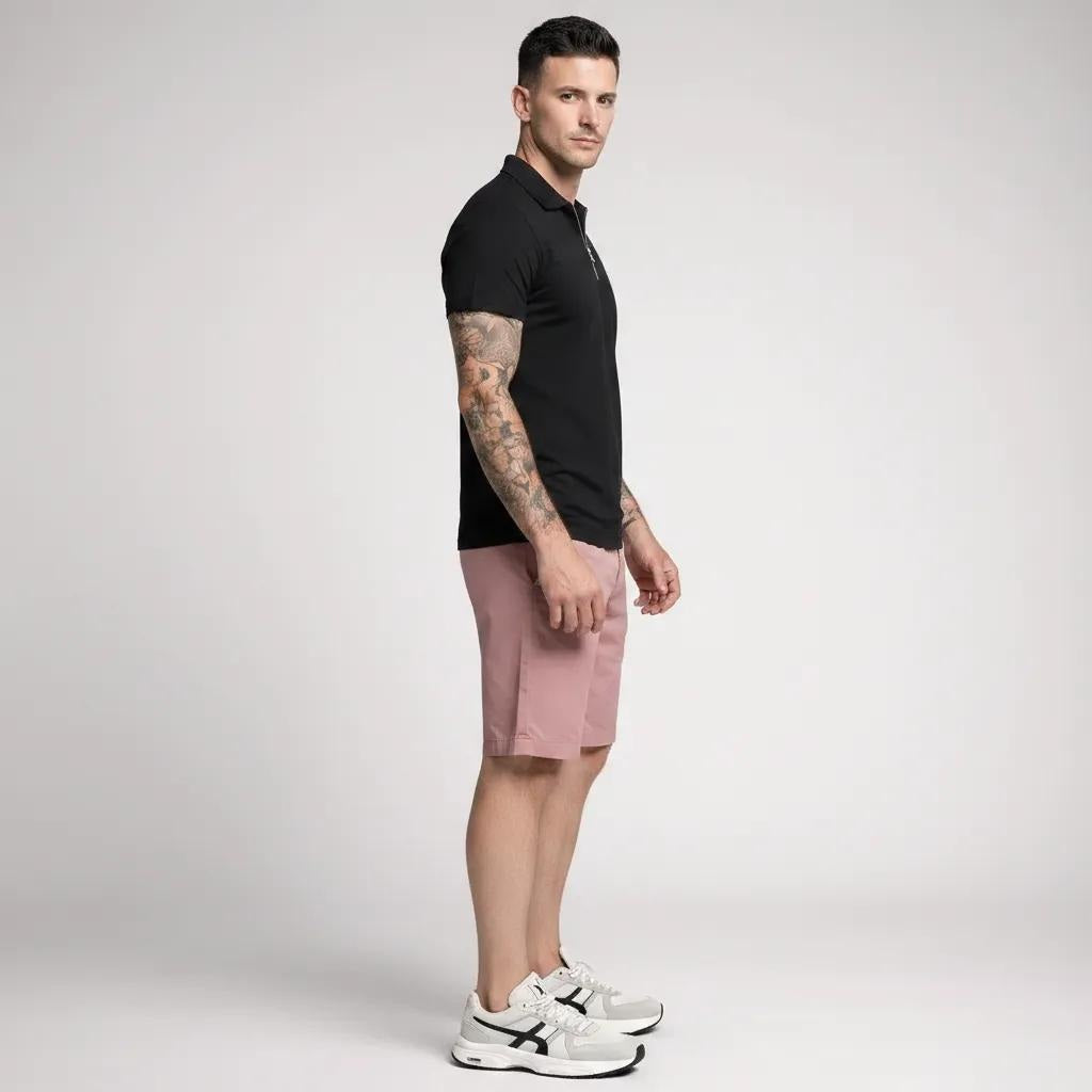 Men Peach Solid Shorts