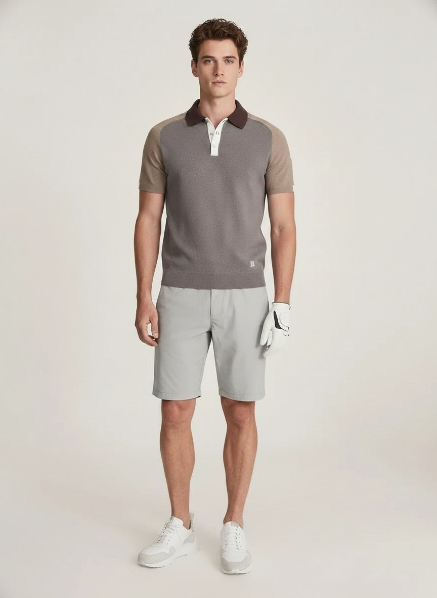 Men Silver Sports Shorts