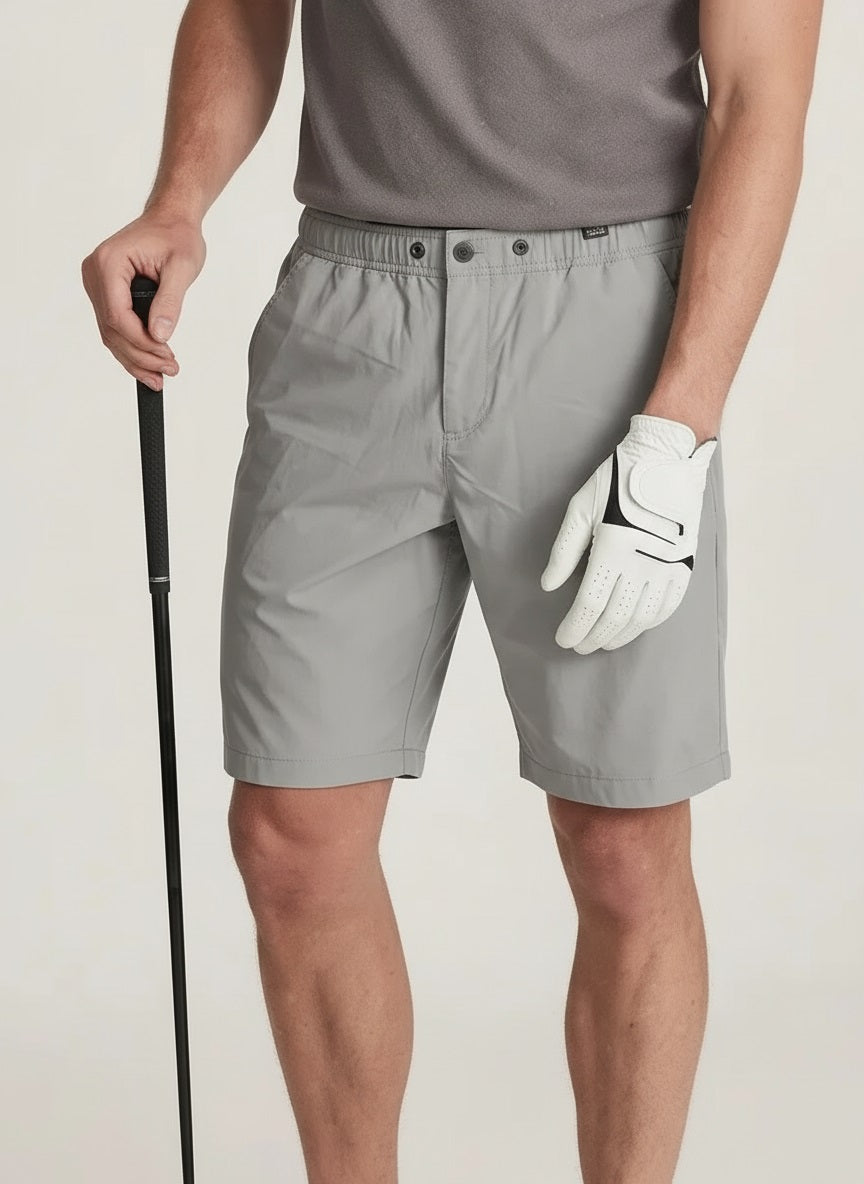 Men Silver Sports Shorts