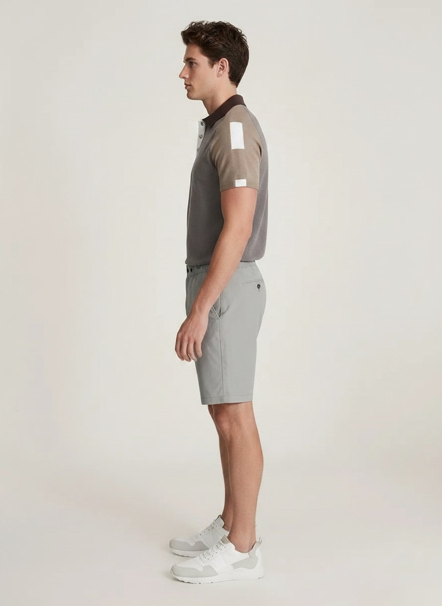 Men Silver Sports Shorts