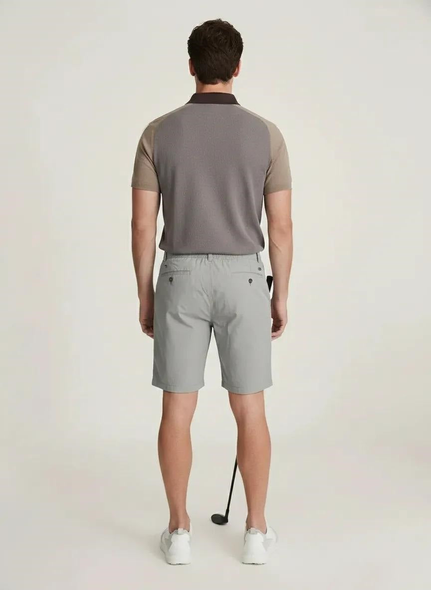 Men Silver Sports Shorts