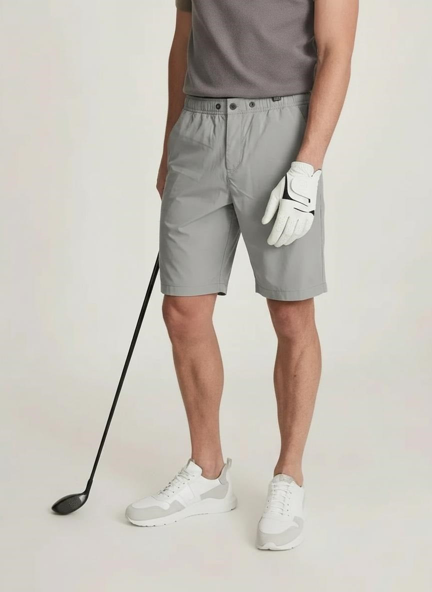 Men Silver Sports Shorts