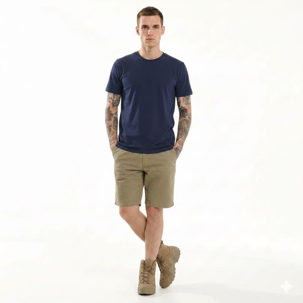 Men Light Olive Sold Shorts
