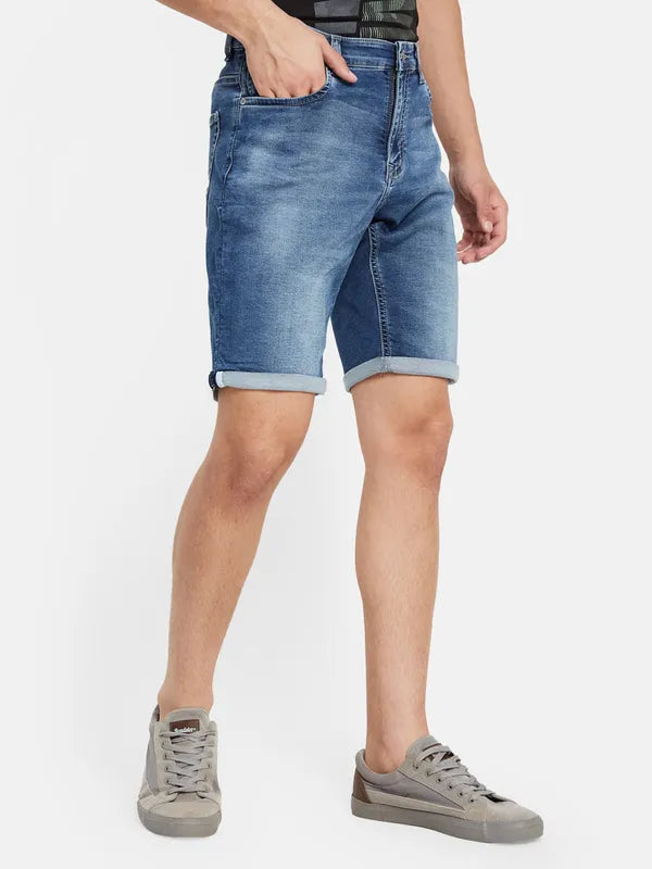 Basic Denim Long Shorts