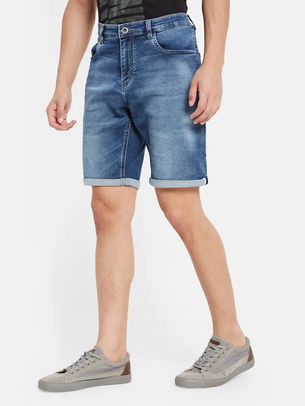 Basic Denim Long Shorts