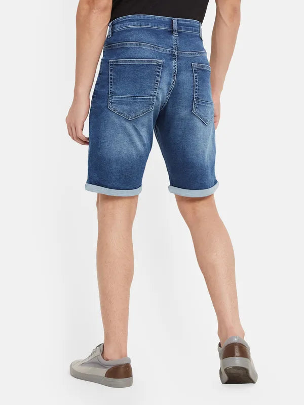 Basic Denim Long Shorts