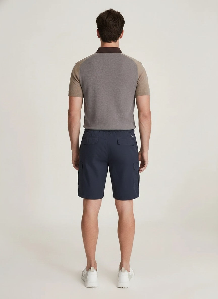 Men Navy Cargo Shorts