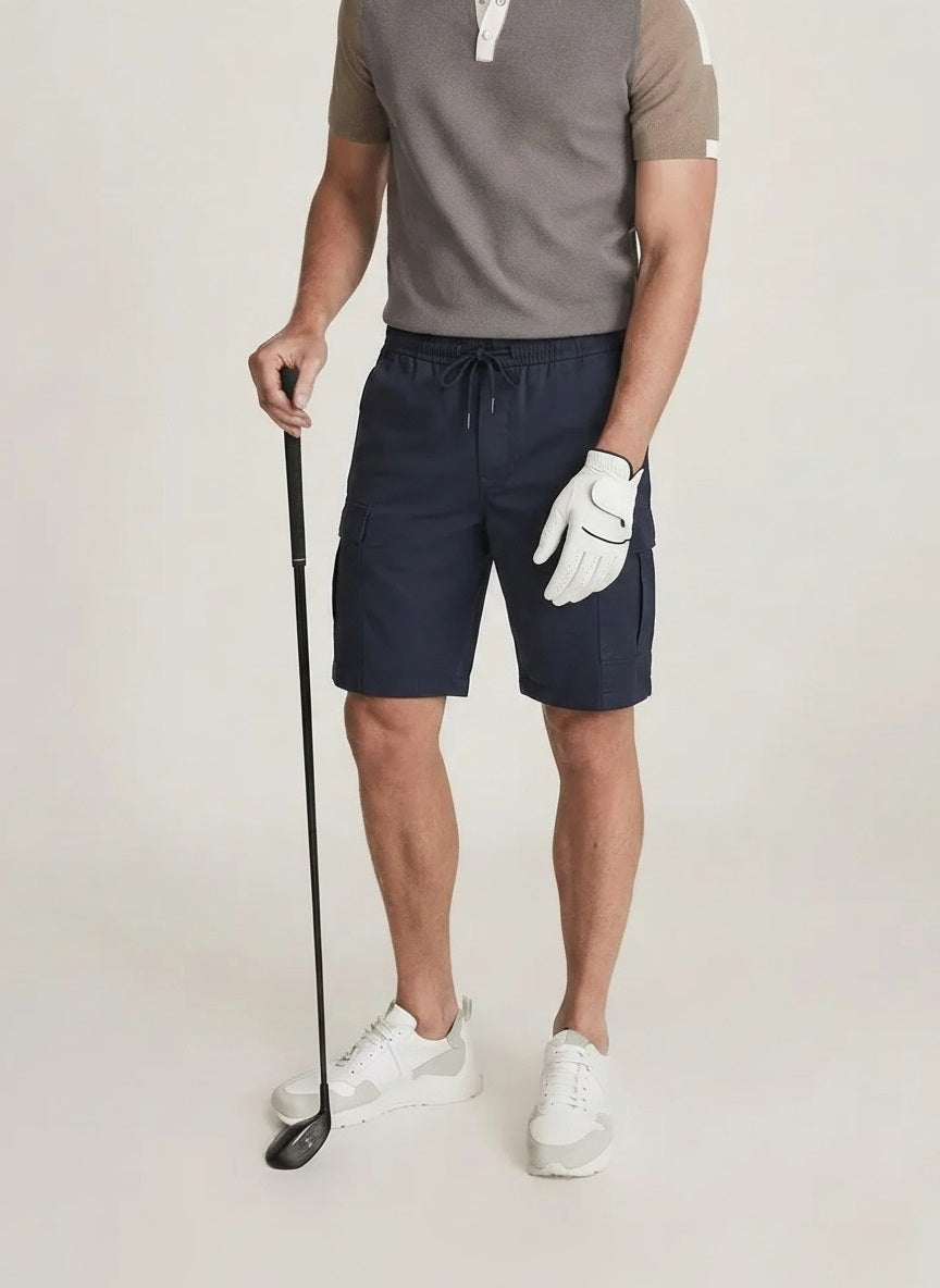 Men Navy Cargo Shorts