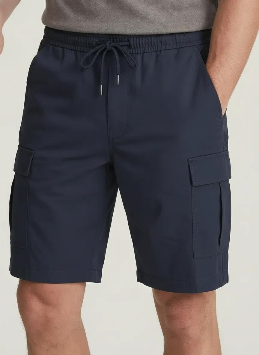 Men Navy Cargo Shorts