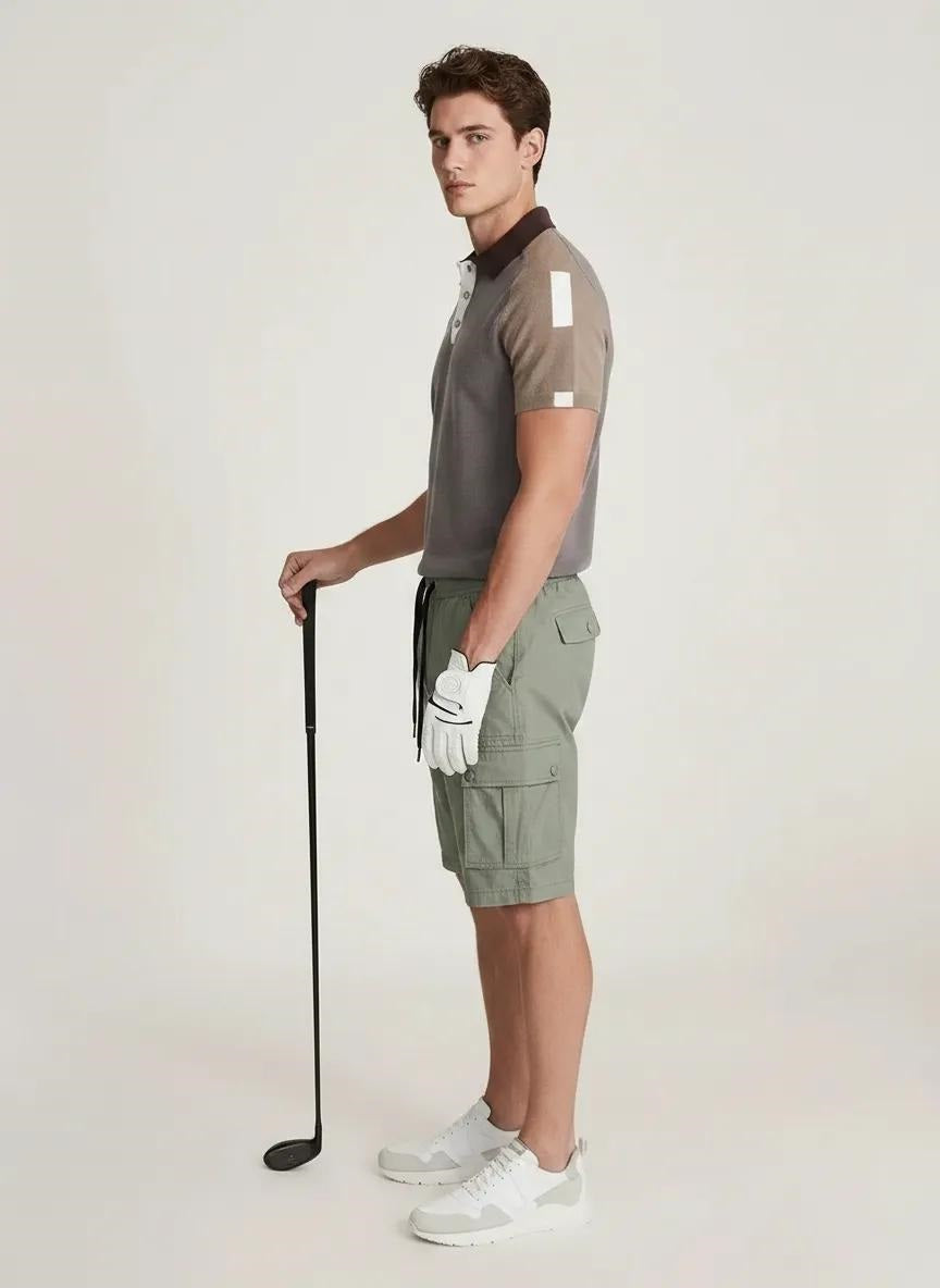 Men Sage Cargo Shorts