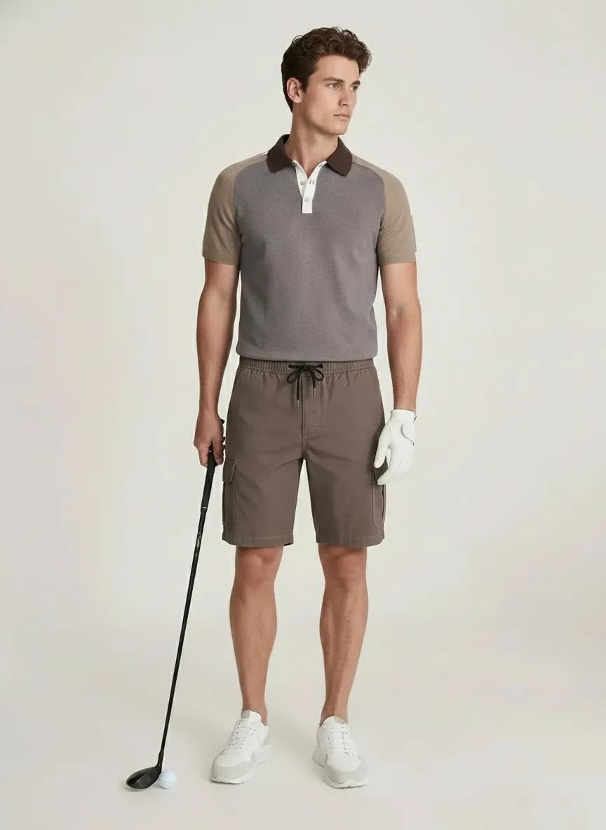 Men Choco Cargo Shorts