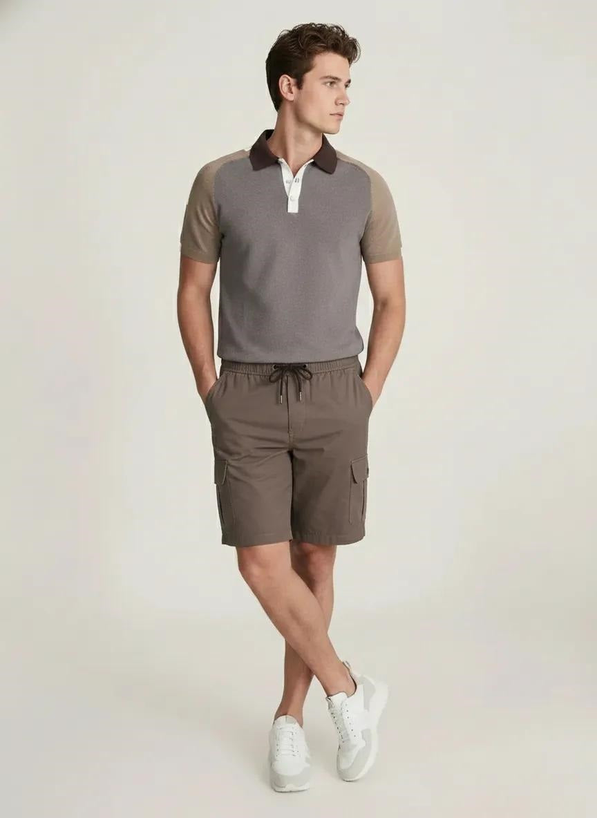 Men Choco Cargo Shorts