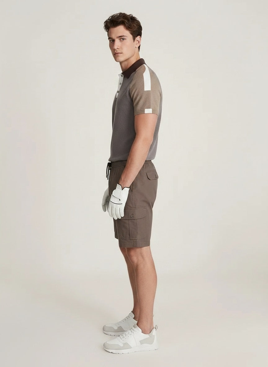 Men Choco Cargo Shorts